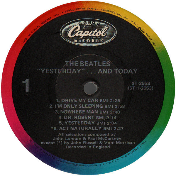 The Beatles - Yesterday... And Today (Vinyl, LP, Album, Compilation, Reissue, Stereo) Very Good Plus (VG+) / Near Mint (NM or M-)