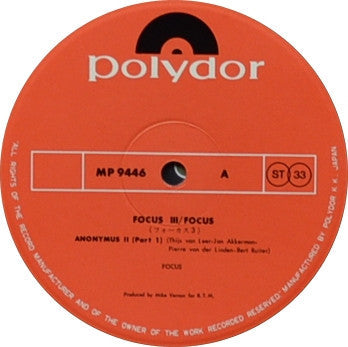 Focus (2) - Focus 3 (Vinyl, LP, Album, Stereo)