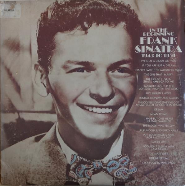 Frank Sinatra - In The Beginning 1943 To 1951 (2xVinyl, LP, Compilation) Very Good Plus (VG+) / Very Good (VG)