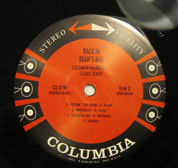 Coleman Hawkins - Back In Bean's Bag (Vinyl, LP, Partially Mixed, Reissue, Stereo) Very Good Plus (VG+) / Near Mint (NM or M-)