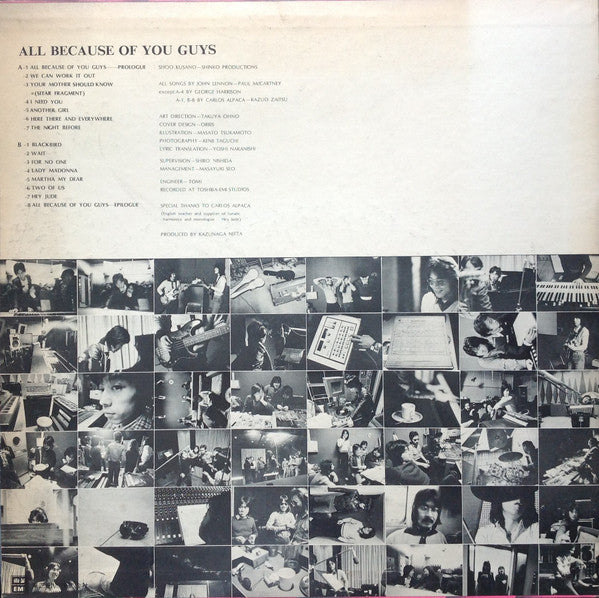Tulip (2) - All Because Of You Guys (Vinyl, LP) Very Good Plus (VG+) / Very Good (VG)