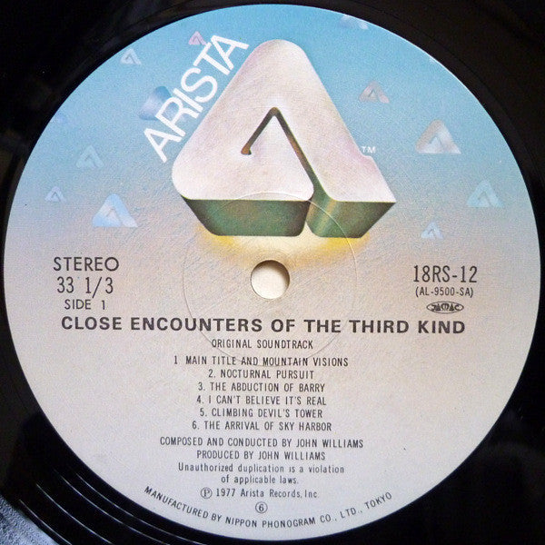 John Williams (4) - Close Encounters Of The Third Kind (Original Motion Picture Soundtrack) (Vinyl, LP, Album, Reissue) Very Good Plus (VG+) / Good Plus (G+)