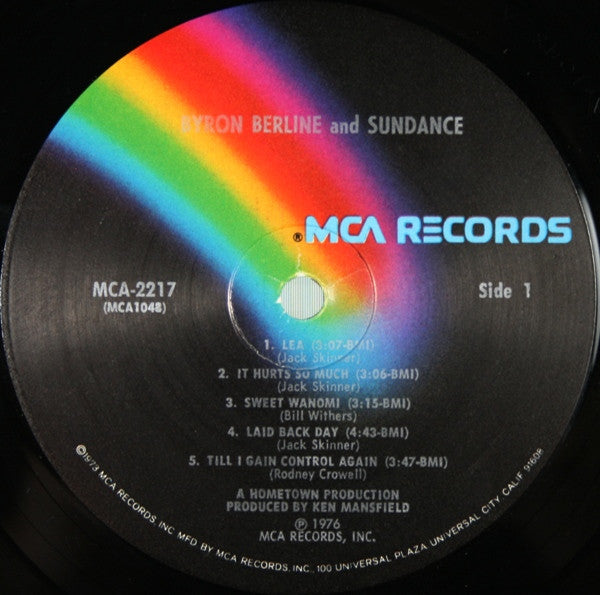 Byron Berline & Sundance - Byron Berline And Sundance (Vinyl, LP, Album) Very Good Plus (VG+) / Very Good Plus (VG+)
