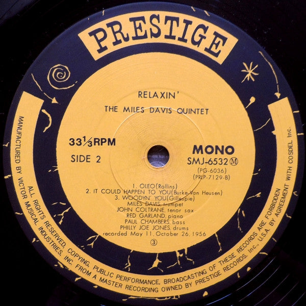 The Miles Davis Quintet - Relaxin' With The Miles Davis Quintet (Vi...