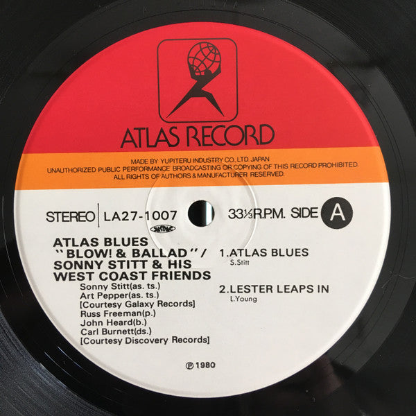 Sonny Stitt & His West Coast Friends - Atlas Blues "Blow! & Ballade...