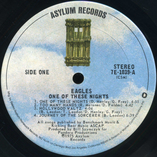 Eagles - One Of These Nights (Vinyl, LP, Album, Stereo) Very Good (VG) / Very Good (VG)