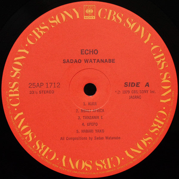 Sadao Watanabe - Echo (Vinyl, LP, Compilation)