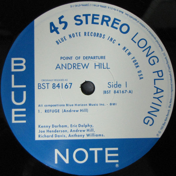 Andrew Hill - Point Of Departure (2xVinyl, 12", 45 RPM, Album, Limited Edition, Numbered, Reissue, Stereo) Very Good (VG) / Near Mint (NM or M-)