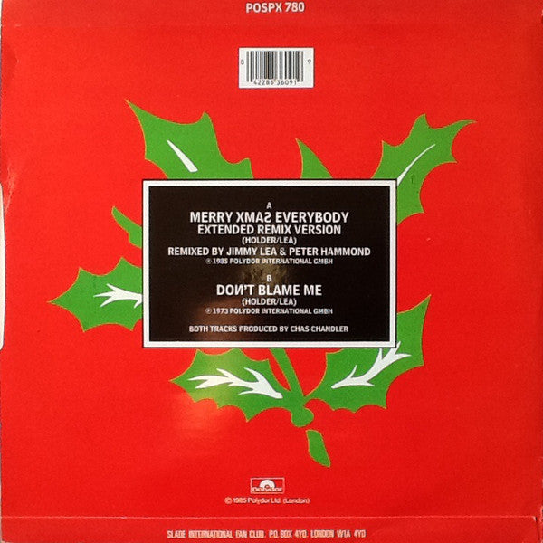 Slade - Merry Xmas Everybody (Vinyl, 12", 45 RPM, Single, Reissue) Good Plus (G+) / Very Good Plus (VG+)