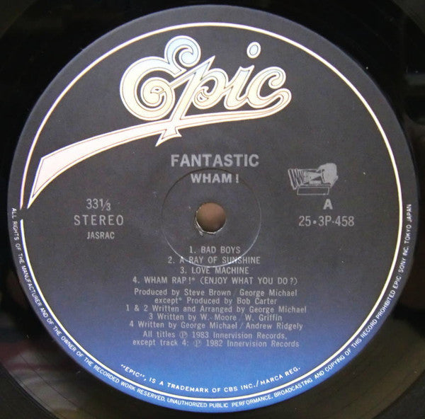 Wham! - Fantastic (Vinyl, LP, Album, Stereo)