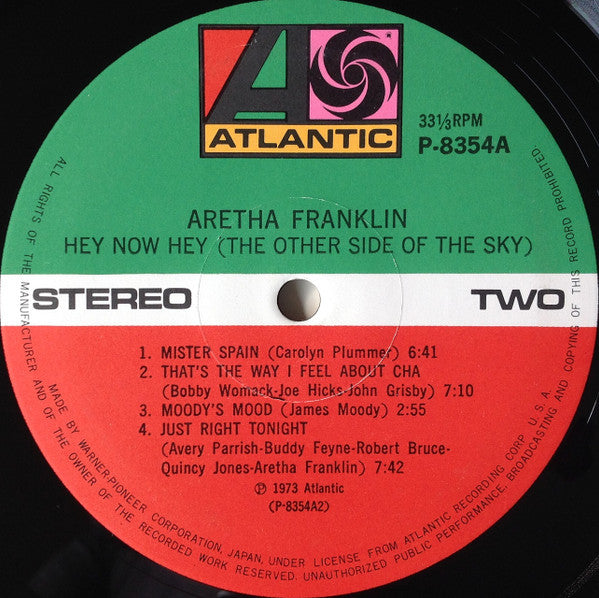 Aretha Franklin - Hey Now Hey (The Other Side Of The Sky) (Vinyl, L...