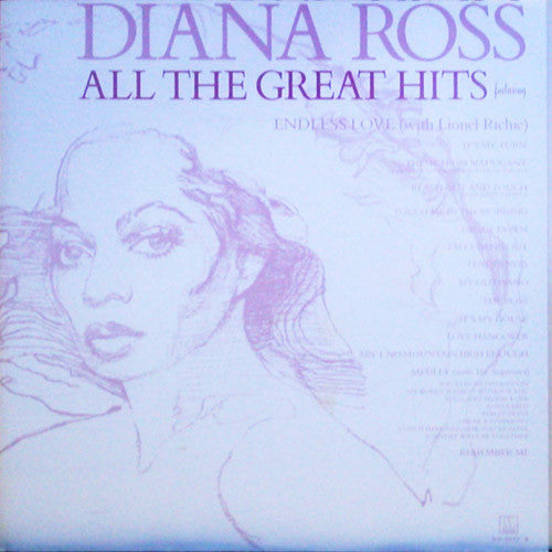 Diana Ross - All The Great Hits (2xVinyl, LP, Compilation, Stereo) Very Good (VG) / Very Good (VG)