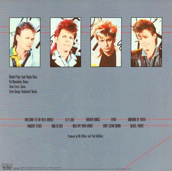 Mr. Mister - Welcome To The Real World (Vinyl, LP, Album)