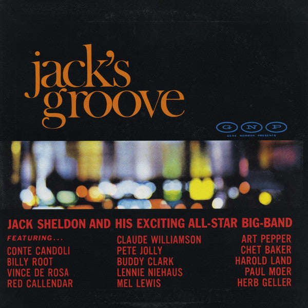 Jack Sheldon And His Exciting All-Star Big-Band - Jack's Groove (Vinyl, LP, Album, Stereo) Very Good Plus (VG+) / Very Good (VG)