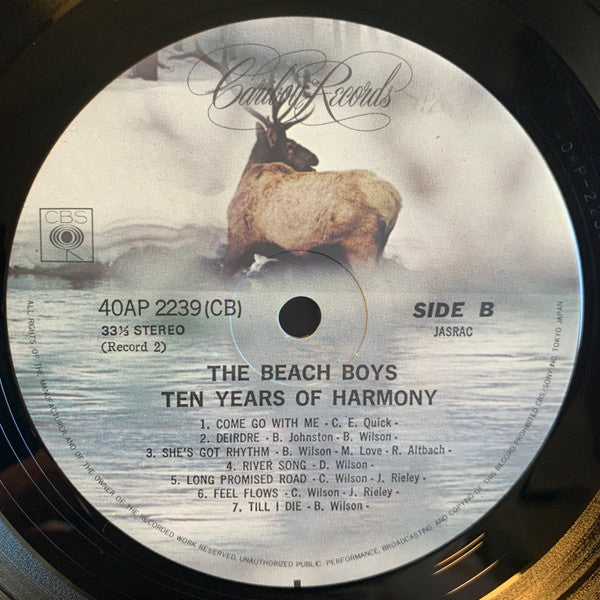 The Beach Boys - Ten Years Of Harmony (2xVinyl, LP, Compilation, Stereo) Near Mint (NM or M-) / Very Good Plus (VG+)