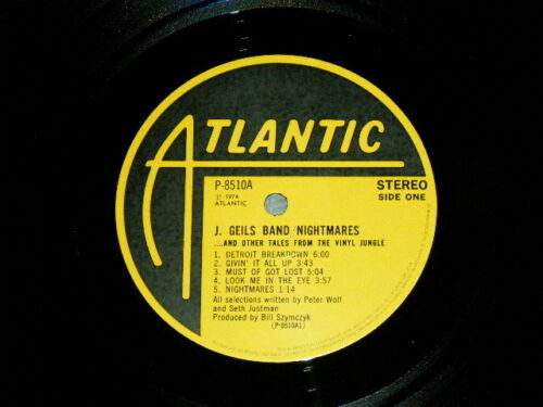 The J. Geils Band - Nightmares ...And Other Tales From The Vinyl Jungle (Vinyl, LP, Album) Very Good Plus (VG+) / Very Good (VG)