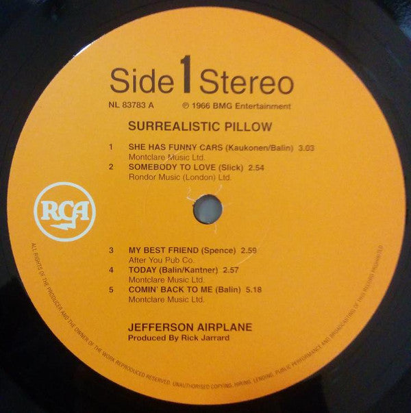 Jefferson Airplane - Surrealistic Pillow (Vinyl, LP, Album, Limited Edition, Reissue, Stereo) Near Mint (NM or M-) / Near Mint (NM or M-)