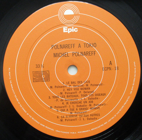 Michel Polnareff - Polnareff A Tokio (Vinyl, LP, Album, Quadraphonic)