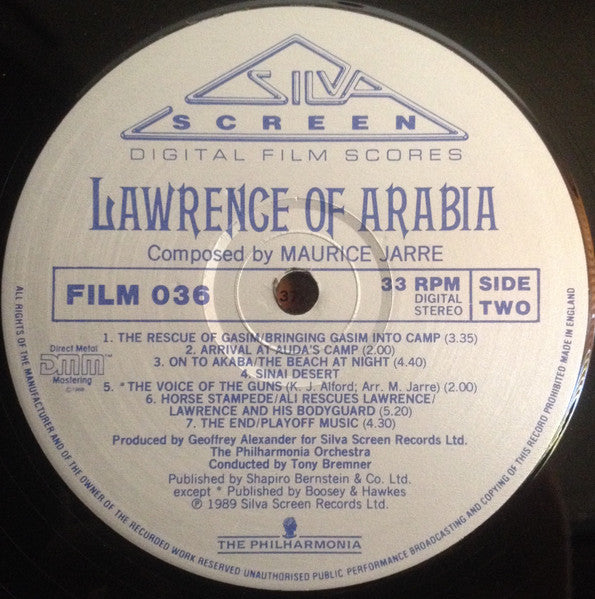 Maurice Jarre - Lawrence Of Arabia (Vinyl, LP) Very Good (VG) / Good Plus (G+)