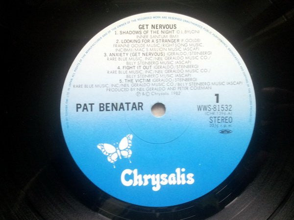 Pat Benatar - Get Nervous (Vinyl, LP, Album)