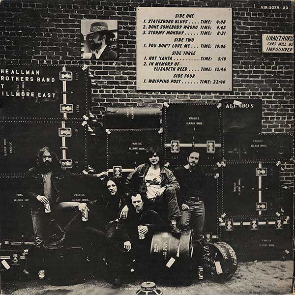 The Allman Brothers Band - The Allman Brothers Band At Fillmore East (2xVinyl, LP, Album, Reissue, Stereo) Very Good Plus (VG+) / Very Good Plus (VG+)