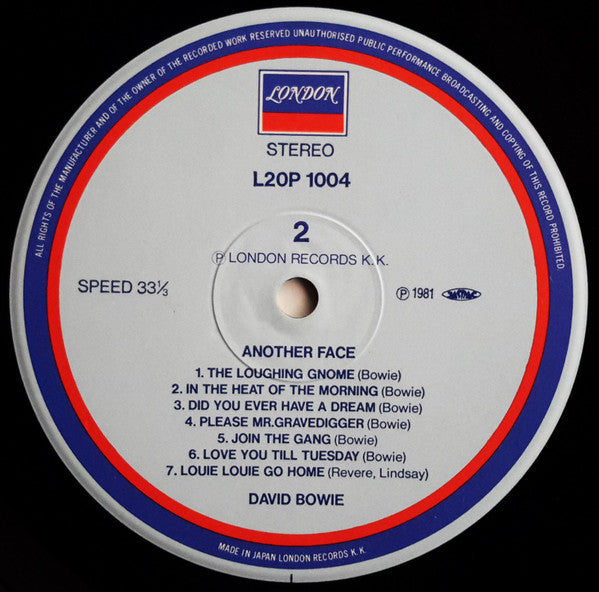 David Bowie - Another Face (Vinyl, LP, Compilation) Very Good Plus (VG+) / Very Good Plus (VG+)
