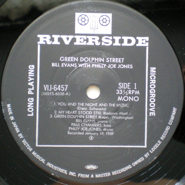 Bill Evans - Green Dolphin Street (Vinyl, LP, Album, Reissue, Mono)