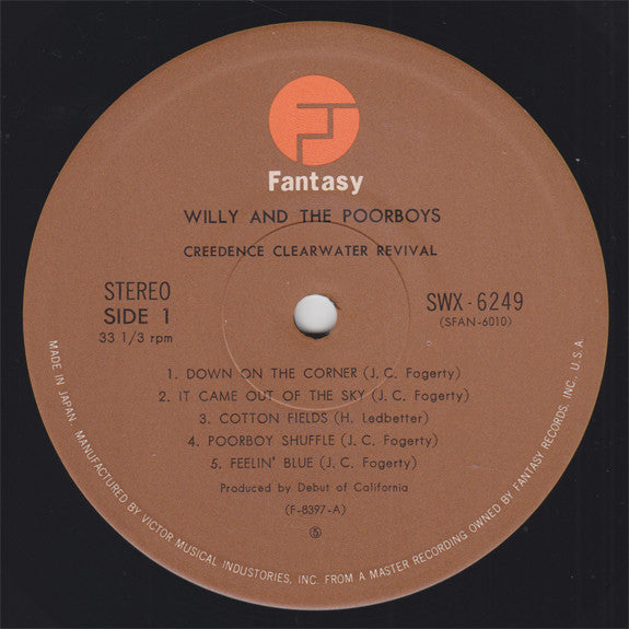 Creedence Clearwater Revival - Willy And The Poor Boys (Vinyl, LP, Album, Reissue) Very Good Plus (VG+) / Very Good (VG)