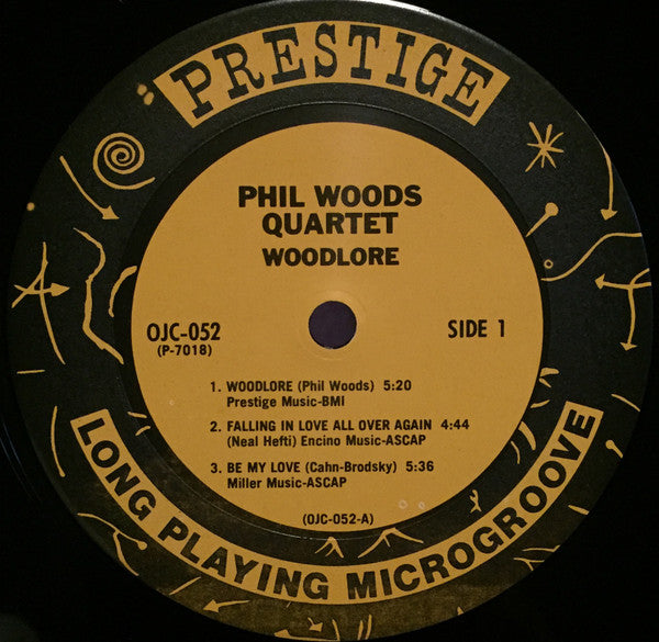 The Phil Woods Quartet - Woodlore (Vinyl, LP, Album, Reissue) Very Good (VG) / Very Good (VG)