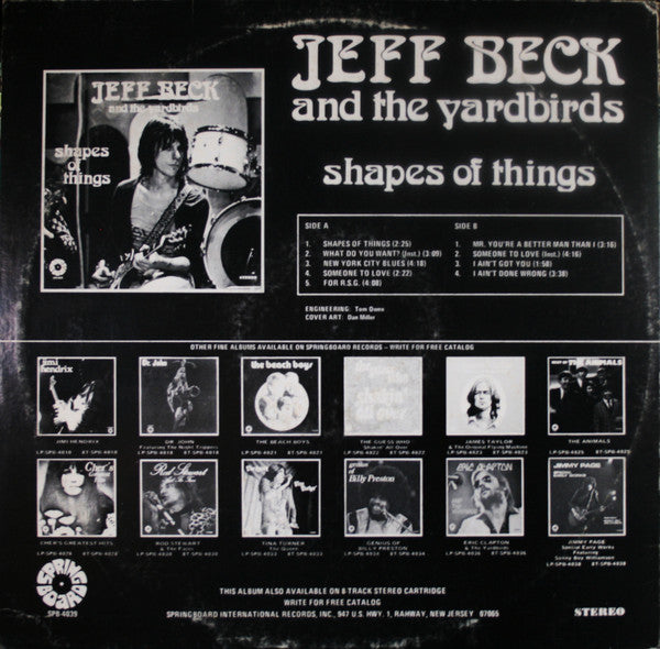 Jeff Beck - Shapes Of Things (Vinyl, LP, Compilation, Stereo) Very Good (VG) / Very Good (VG)