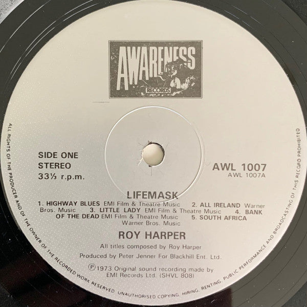 Roy Harper - Lifemask (Vinyl, LP, Album, Reissue, Stereo) Very Good (VG) / Very Good Plus (VG+)