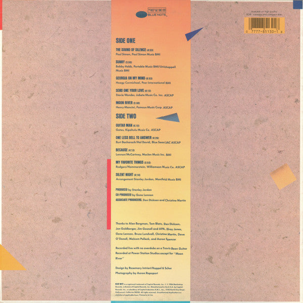 Stanley Jordan - Standards Volume 1 (Vinyl, LP, Album)
