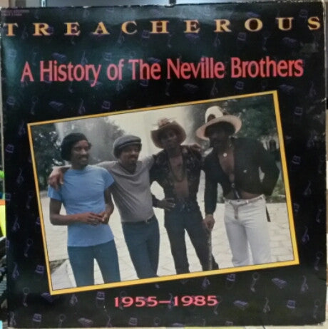 The Neville Brothers - Treacherous: A History Of The Neville Brothers (1955 -1985) (2xVinyl, LP, Compilation) Good Plus (G+) / Very Good (VG)
