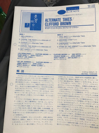 Clifford Brown - Alternate Takes (Vinyl, LP, Album, Reissue, Stereo) Very Good Plus (VG+) / Very Good (VG)
