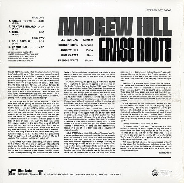 Andrew Hill - Grass Roots (Vinyl, LP, Album, Reissue) Mint (M) / Mint (M)