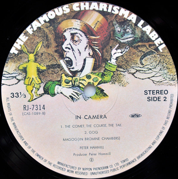 Peter Hammill - In Camera (Vinyl, LP, Album) Very Good (VG) / Very Good (VG)