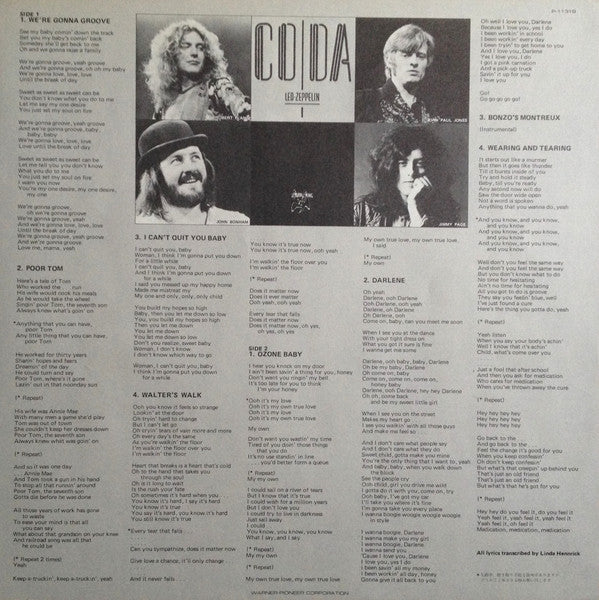 Led Zeppelin - Coda (Vinyl, LP, Album)