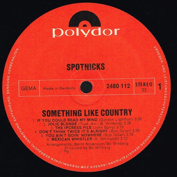 The Spotnicks - Something Like Country (Vinyl, LP, Album, Stereo) Very Good Plus (VG+) / Very Good (VG)
