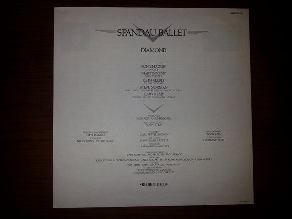 Spandau Ballet - Diamond (Vinyl, LP, Album, Promo) Near Mint (NM or M-) / Very Good Plus (VG+)