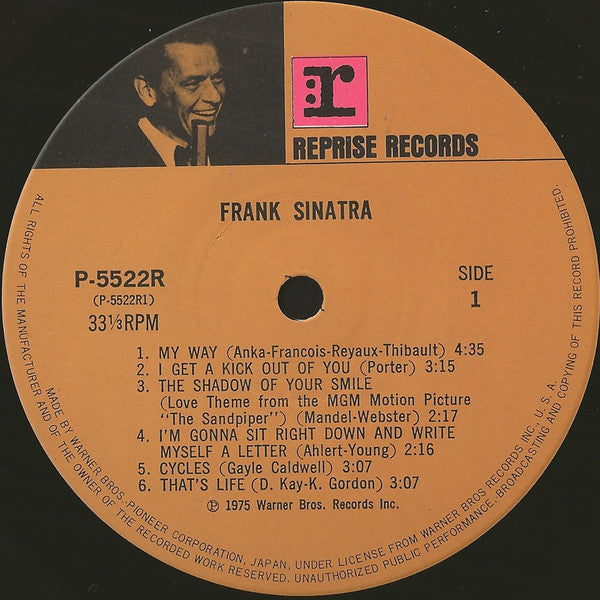 Frank Sinatra - Frank Sinatra (2xVinyl, LP, Compilation, Stereo) Near Mint (NM or M-) / Very Good (VG)