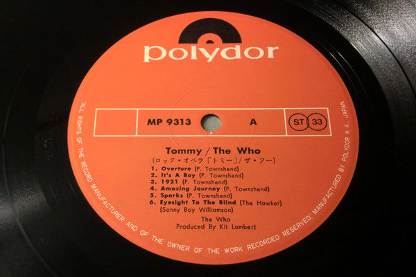 The Who - Tommy (2xVinyl, LP, Album, Reissue) Very Good Plus (VG+) / Very Good (VG)
