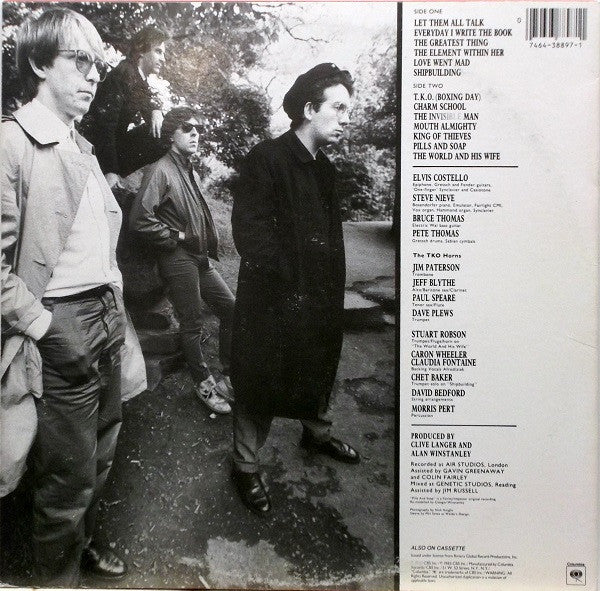 Elvis Costello & The Attractions - Punch The Clock (Vinyl, LP, Album, Stereo) Very Good (VG) / Good Plus (G+)