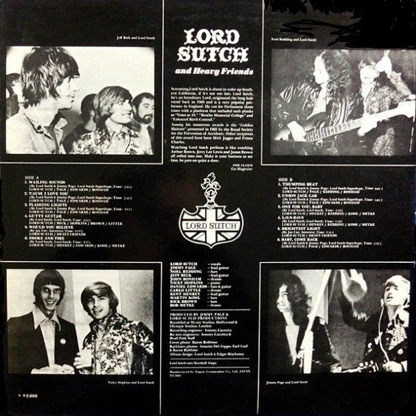 Lord Sutch And Heavy Friends - Lord Sutch And Heavy Friends (Vinyl, LP, Album) Good Plus (G+) / Good (G)
