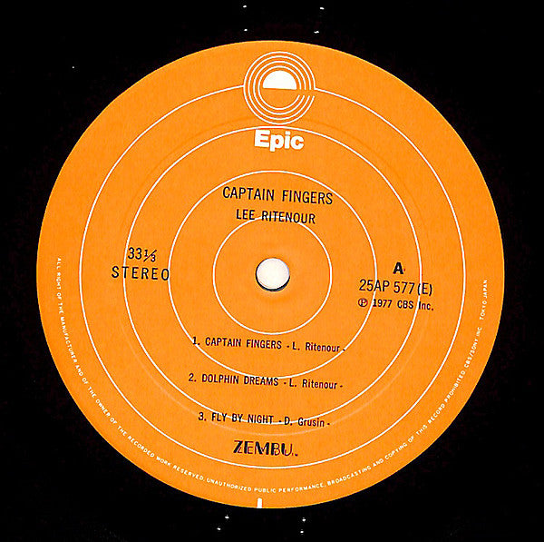 Lee Ritenour - Captain Fingers (Vinyl, LP, Album) Very Good Plus (VG+) / Very Good (VG)