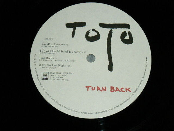 Toto - Turn Back (Vinyl, LP, Album, Stereo)