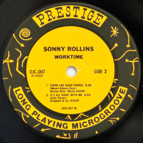 Sonny Rollins - Worktime (Vinyl, LP, Album, Reissue, Mono)