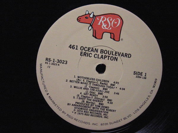 Eric Clapton - 461 Ocean Boulevard (Vinyl, LP, Album, Reissue) Very Good Plus (VG+) / Very Good Plus (VG+)