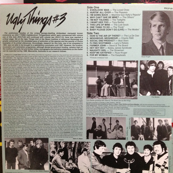 Various - Ugly Things #3 (Vinyl, LP, Compilation) Near Mint (NM or M-) / Very Good (VG)