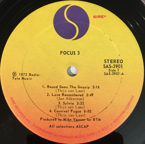 Focus (2) - Focus 3 (2xVinyl, LP, Album) Good Plus (G+) / Good Plus (G+)