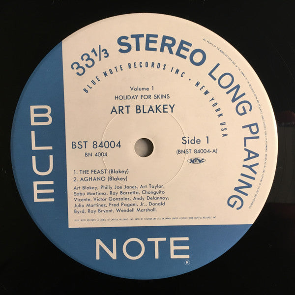Art Blakey - Holiday For Skins Volume 1 (Vinyl, LP, Album, Limited Edition, Reissue, Stereo) Near Mint (NM or M-) / Near Mint (NM or M-)
